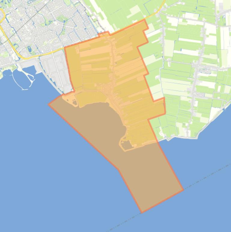 Kaart van de woonplaats Schellinkhout.