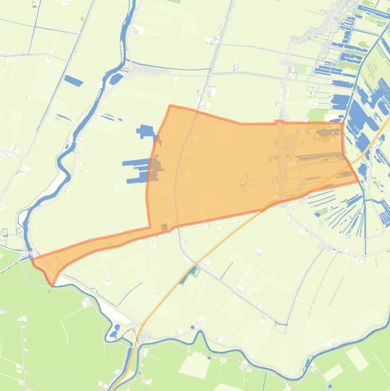 Kaart van de woonplaats Scherpenzeel.