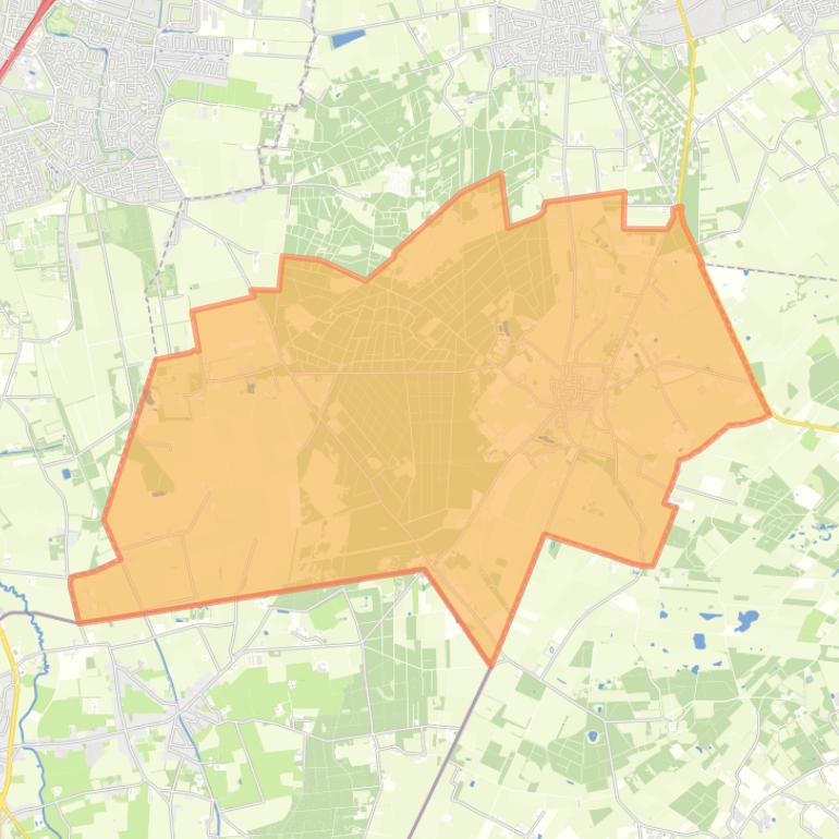 Kaart van de woonplaats Schijf.