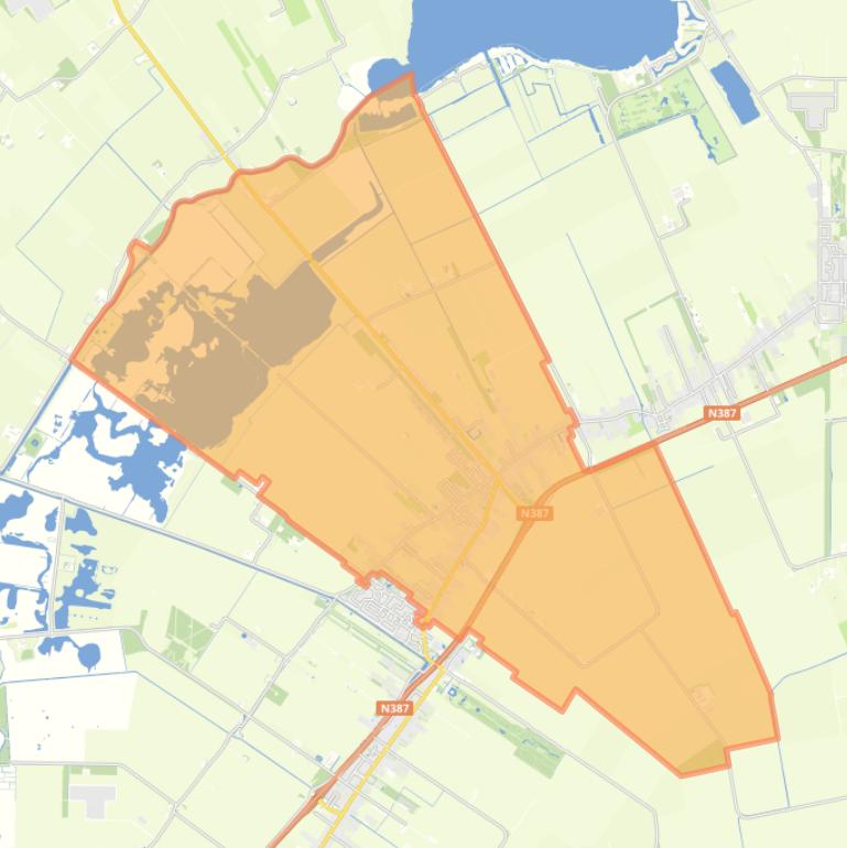 Kaart van de woonplaats Schildwolde.