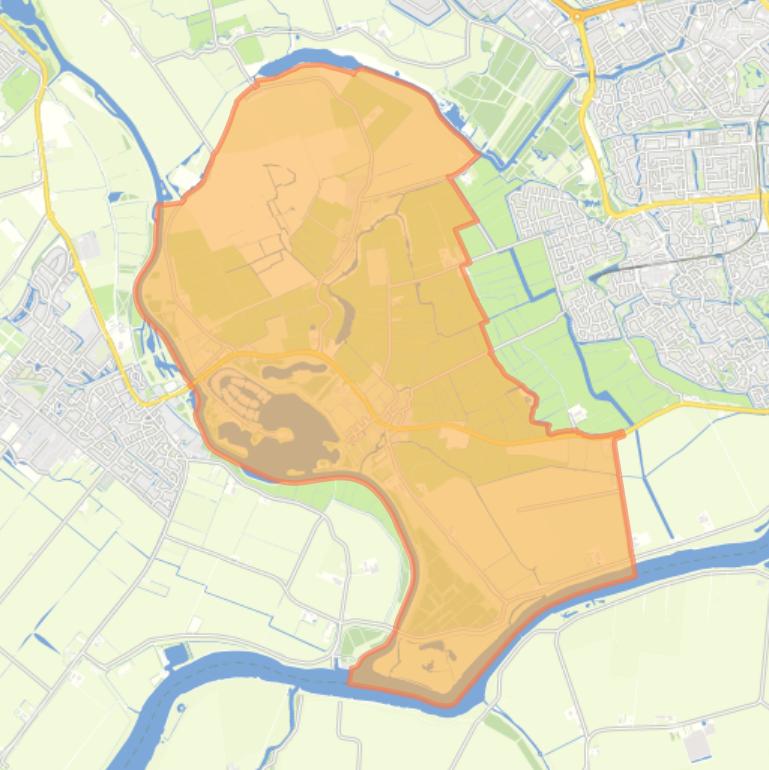 Kaart van de woonplaats Simonshaven.