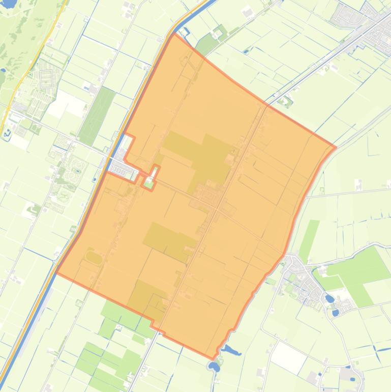 Kaart van de woonplaats Sint Maartensbrug.