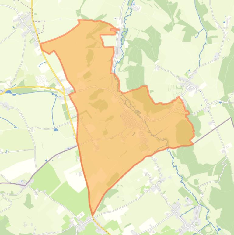 Kaart van de woonplaats Slenaken.