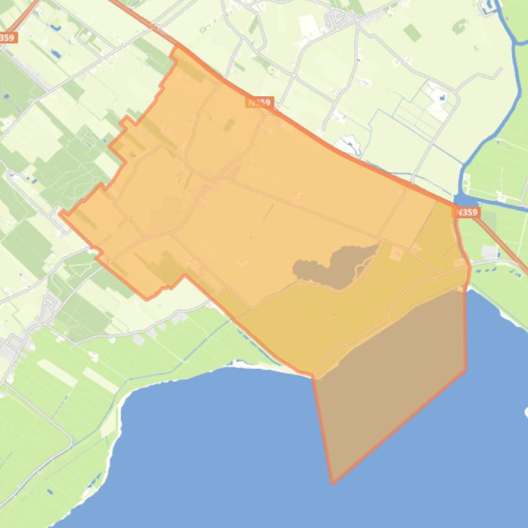 Kaart van de woonplaats Sondel.