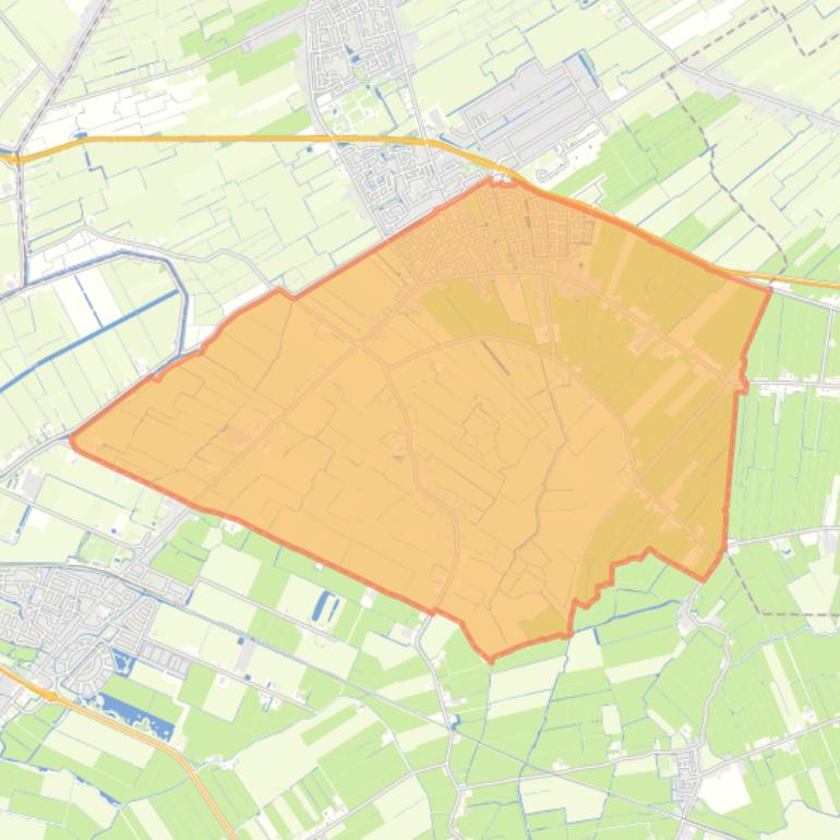 Kaart van de woonplaats Spanbroek.