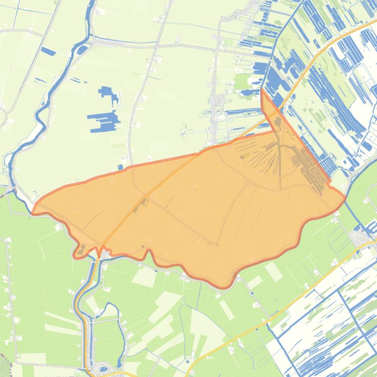 Kaart van de woonplaats Spanga.