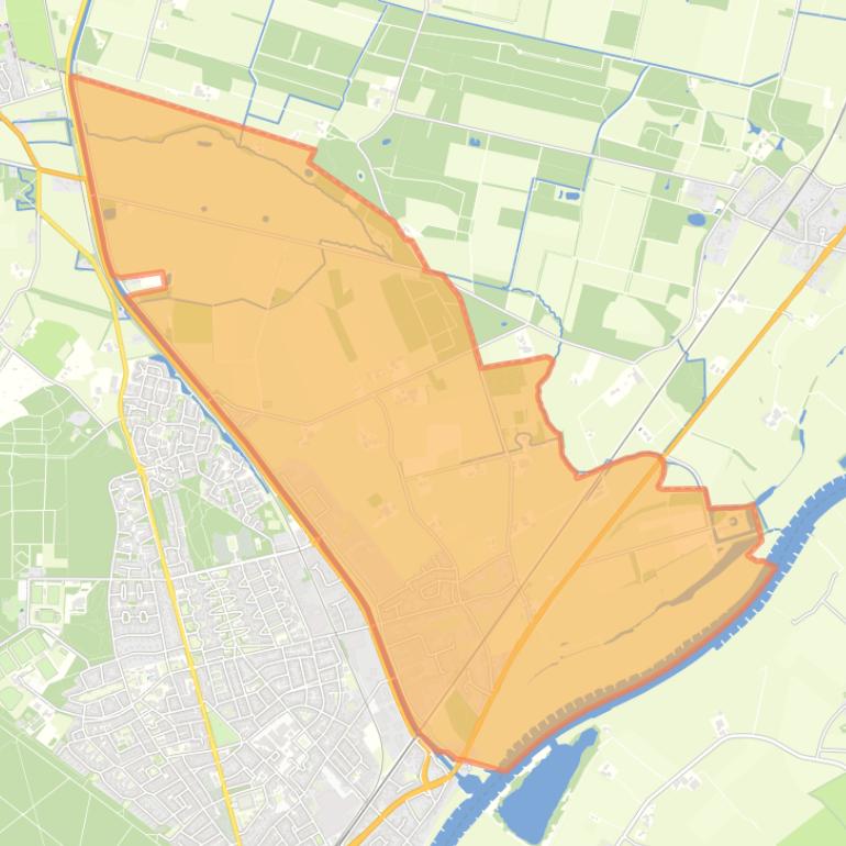 Kaart van de woonplaats Spankeren.