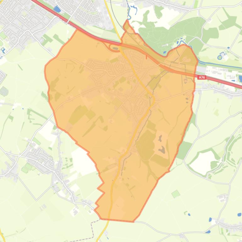 Kaart van de woonplaats Spaubeek.