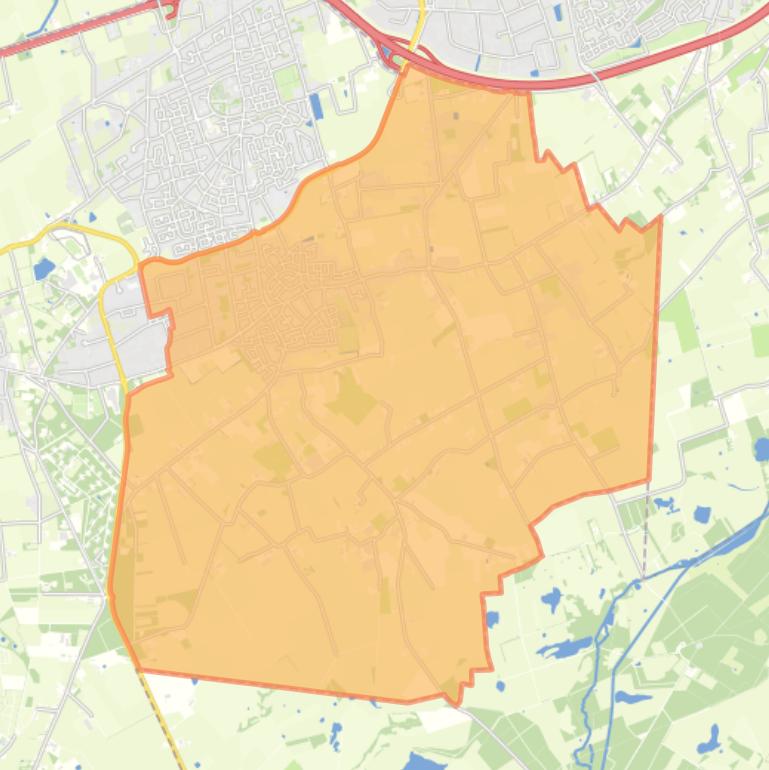 Kaart van de woonplaats Sprundel.