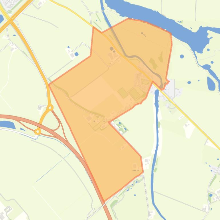 Kaart van de woonplaats Spui.