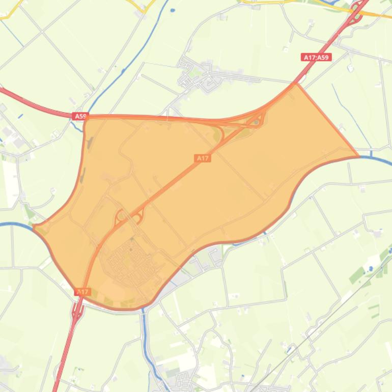 Kaart van de woonplaats Standdaarbuiten.