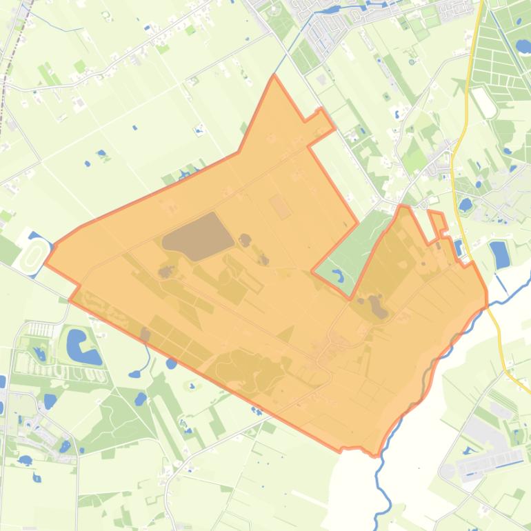 Kaart van de woonplaats Steenbergen.