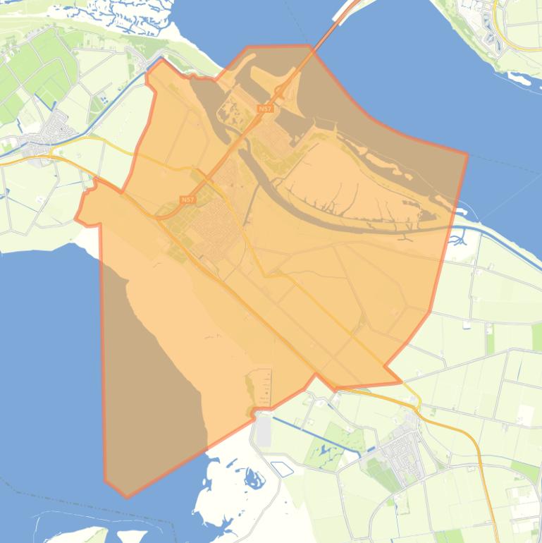 Kaart van de woonplaats Stellendam.