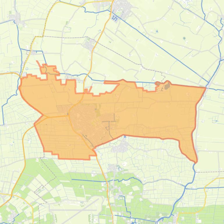 Kaart van de woonplaats Stiens.