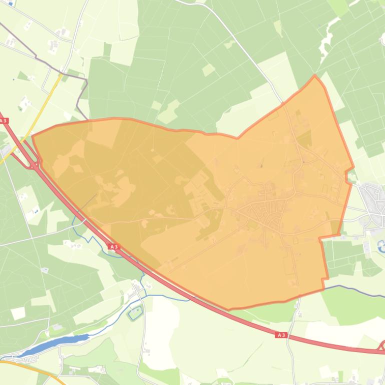 Kaart van de woonplaats Stokkum.