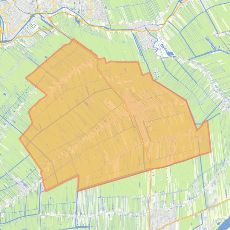 Kaart van de woonplaats Stolwijk.