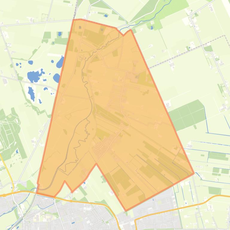 Kaart van de woonplaats Stuifzand.