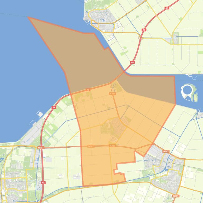 Kaart van de woonplaats Swifterbant.