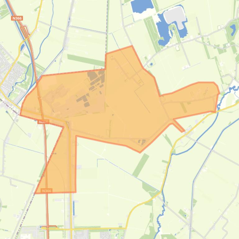 Kaart van de woonplaats Ter Apelkanaal.