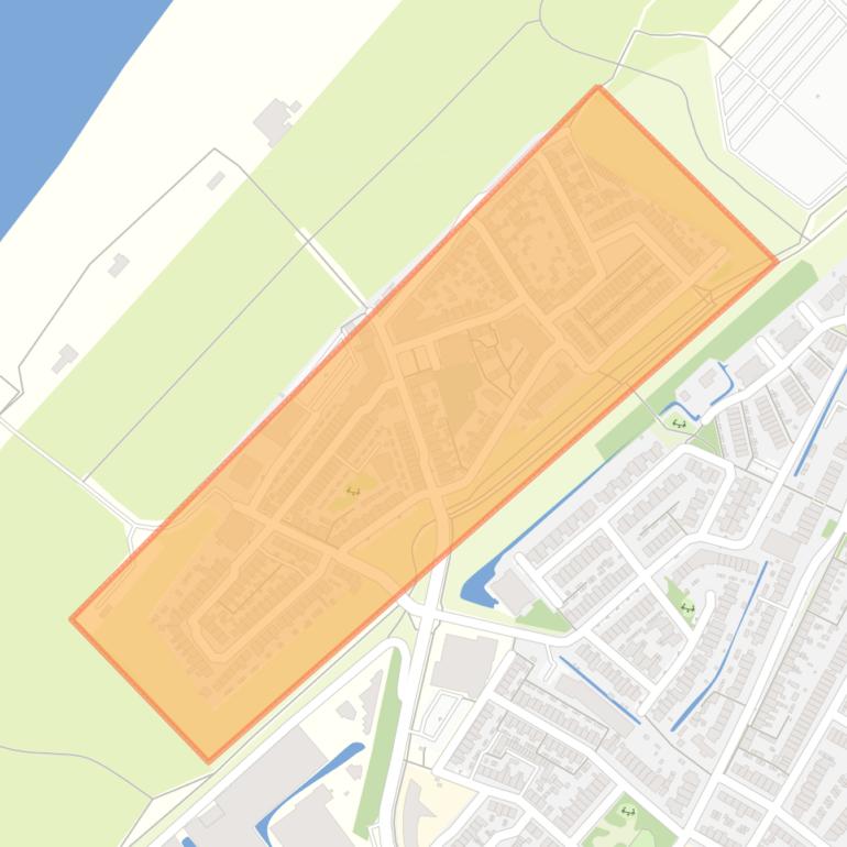 Kaart van de woonplaats Ter Heijde.