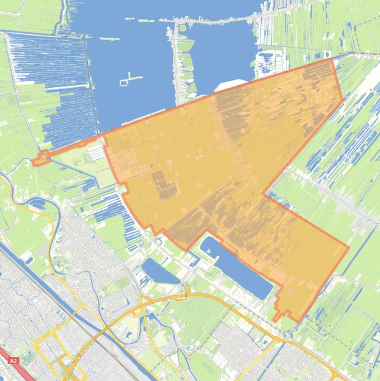 Kaart van de woonplaats Tienhoven.