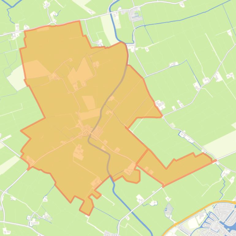 Kaart van de woonplaats Tirns.