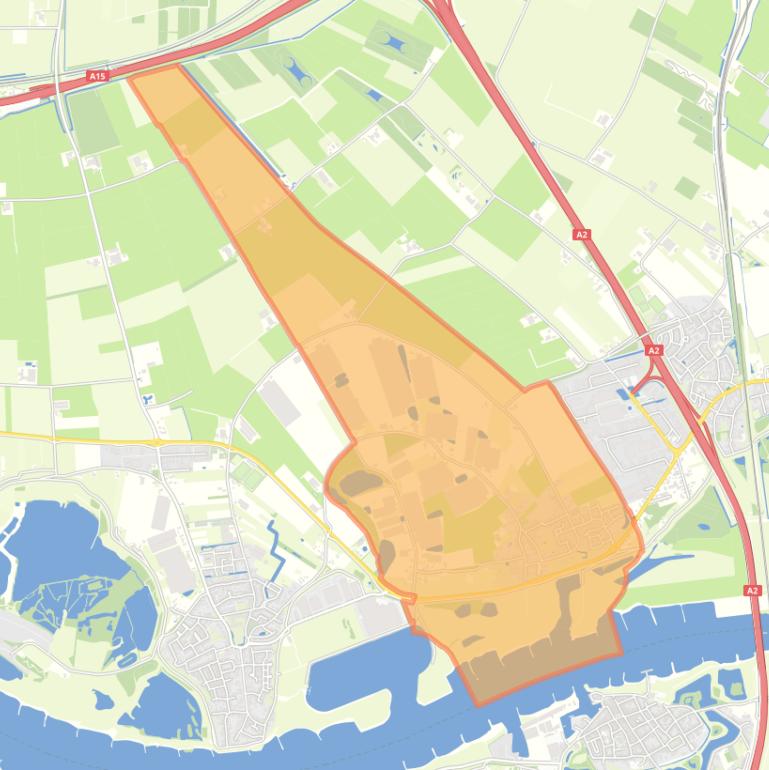 Kaart van de woonplaats Tuil.