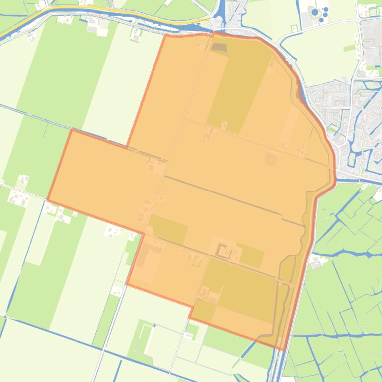 Kaart van de woonplaats Ursem.