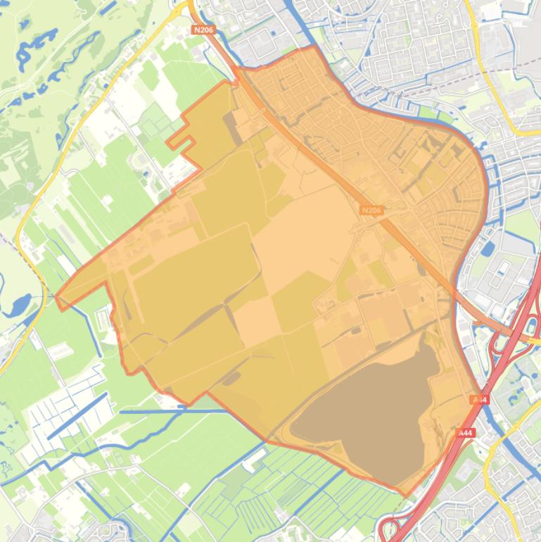 Kaart van de woonplaats Valkenburg.