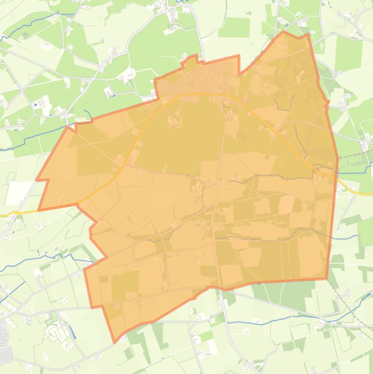 Kaart van de woonplaats Vasse.