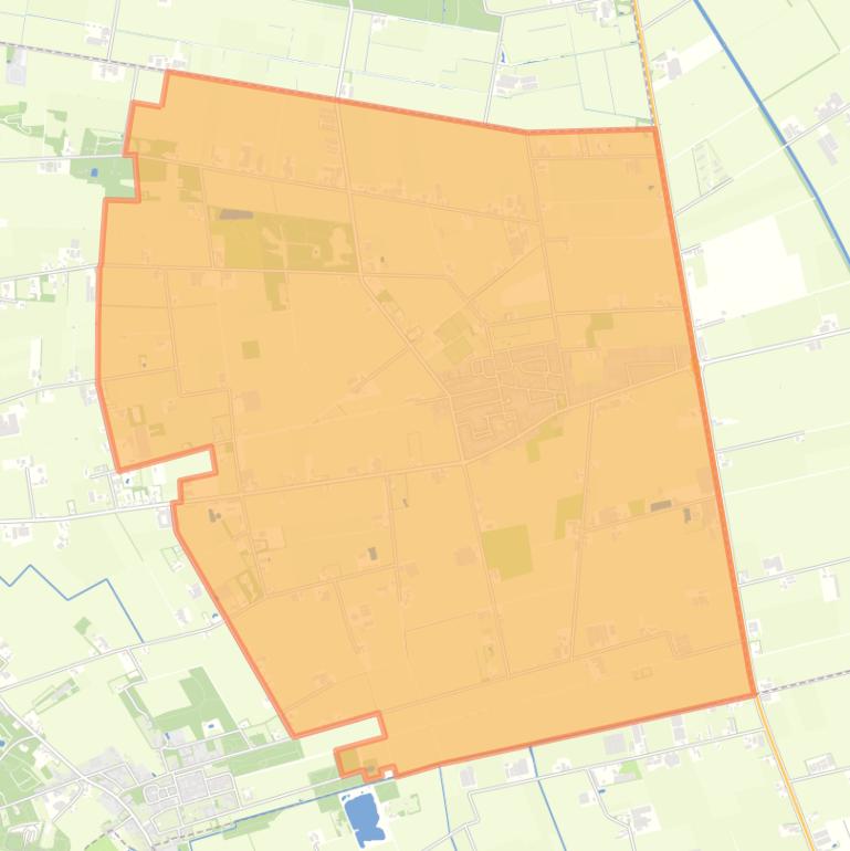 Kaart van de woonplaats Venhorst.