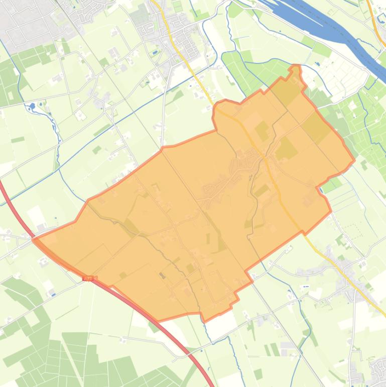 Kaart van de woonplaats Vortum-Mullem.