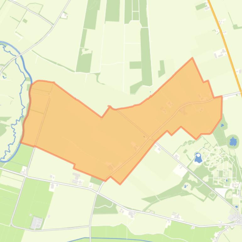 Kaart van de woonplaats Vredenheim.