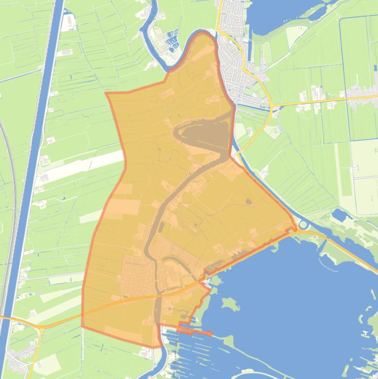 Kaart van de woonplaats Vreeland.