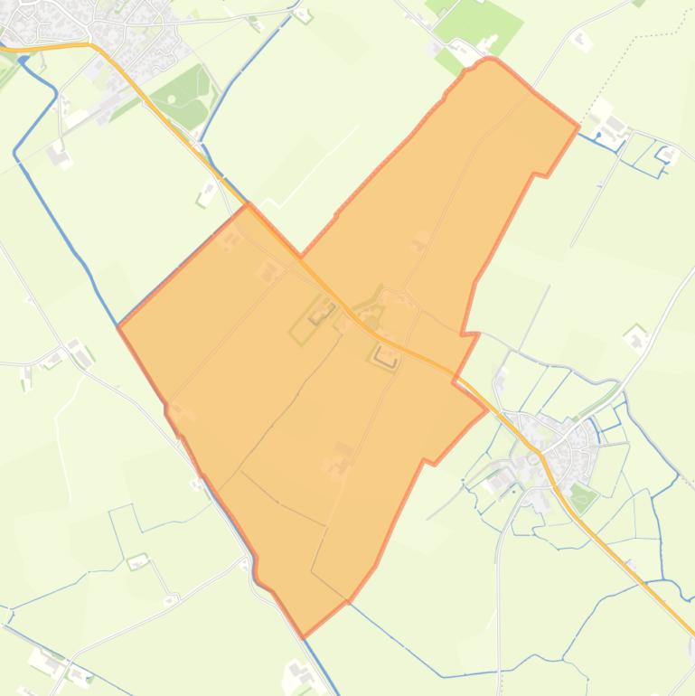 Kaart van de woonplaats Waaxens.