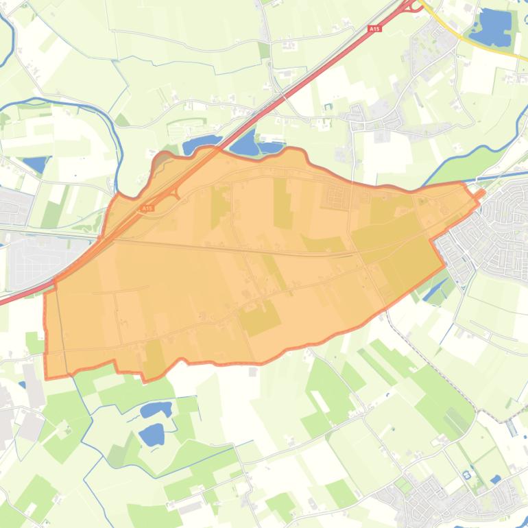 Kaart van de woonplaats Wadenoijen.