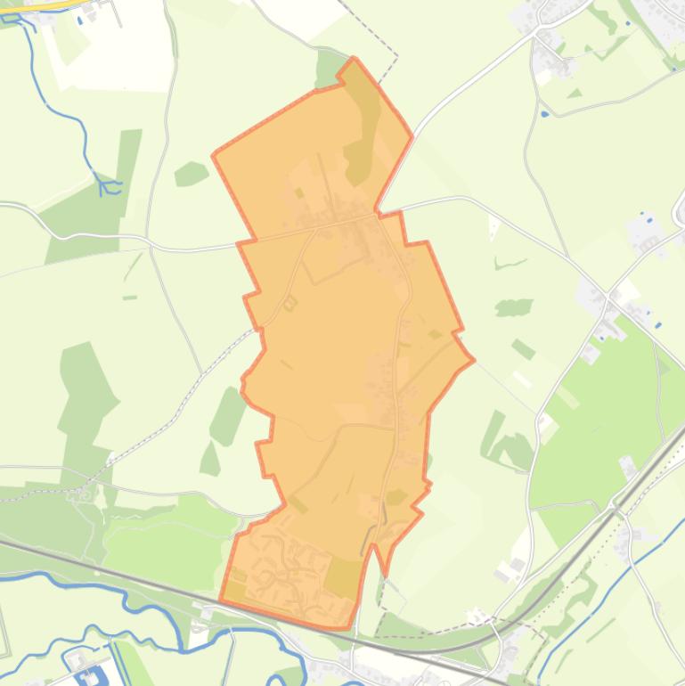 Kaart van de woonplaats Walem.