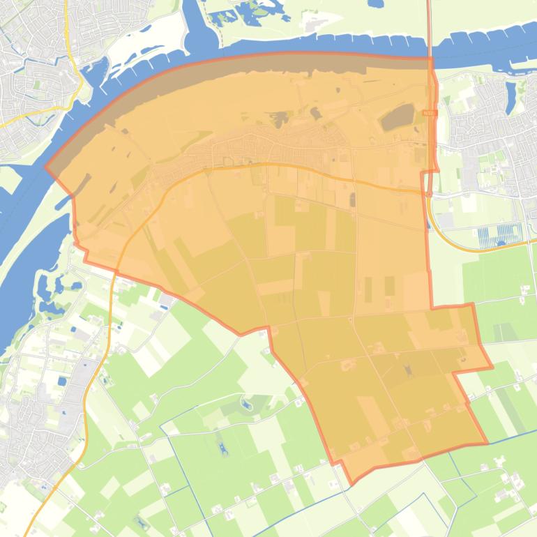 Kaart van de woonplaats Wamel.