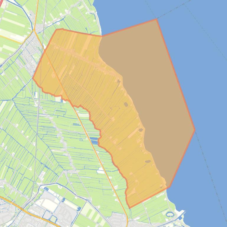 Kaart van de woonplaats Warder.