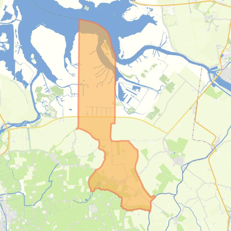 Kaart van de woonplaats Warfstermolen.