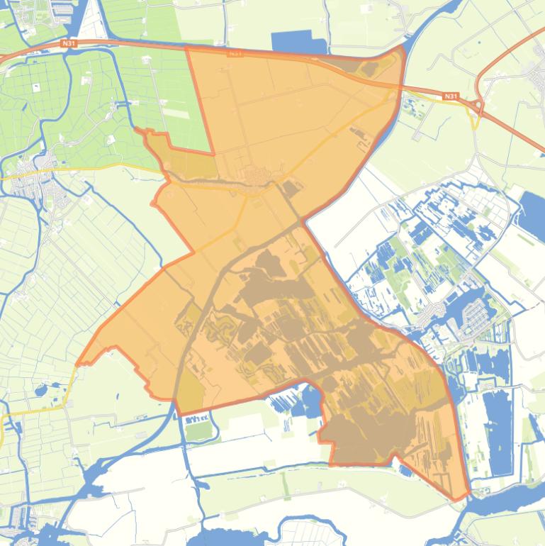 Kaart van de woonplaats Warten.