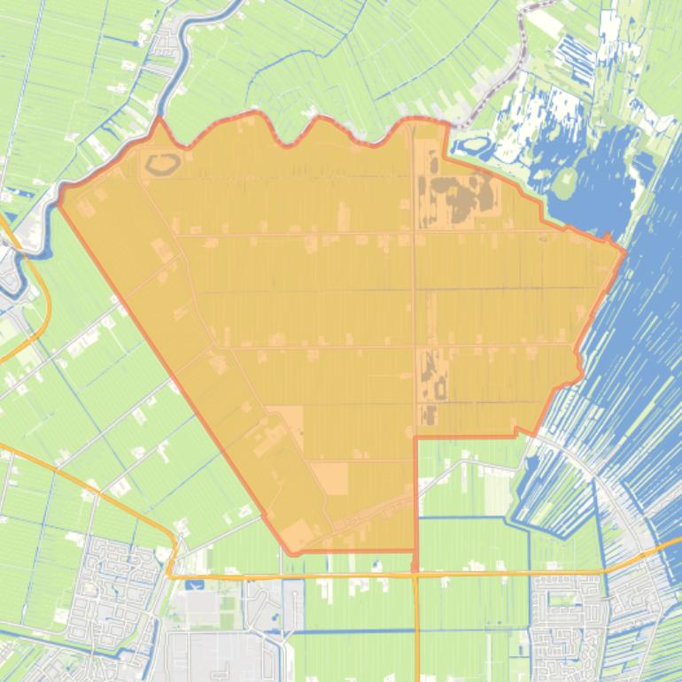 Kaart van de woonplaats Waverveen.