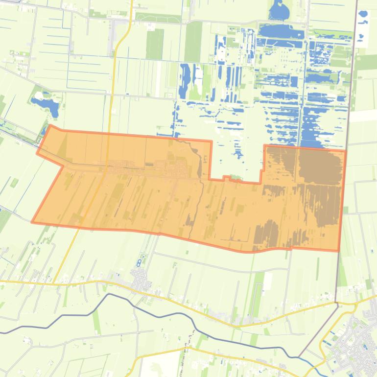 Kaart van de woonplaats Weiteveen.