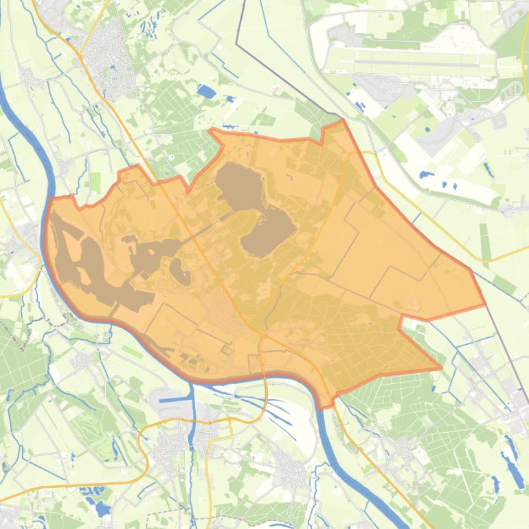 Kaart van de woonplaats Well.