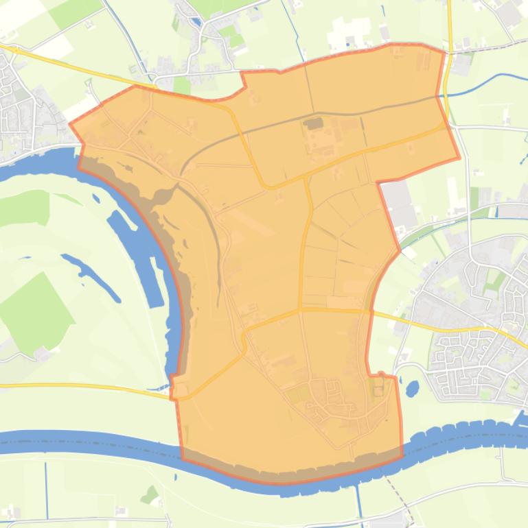 Kaart van de woonplaats Well.