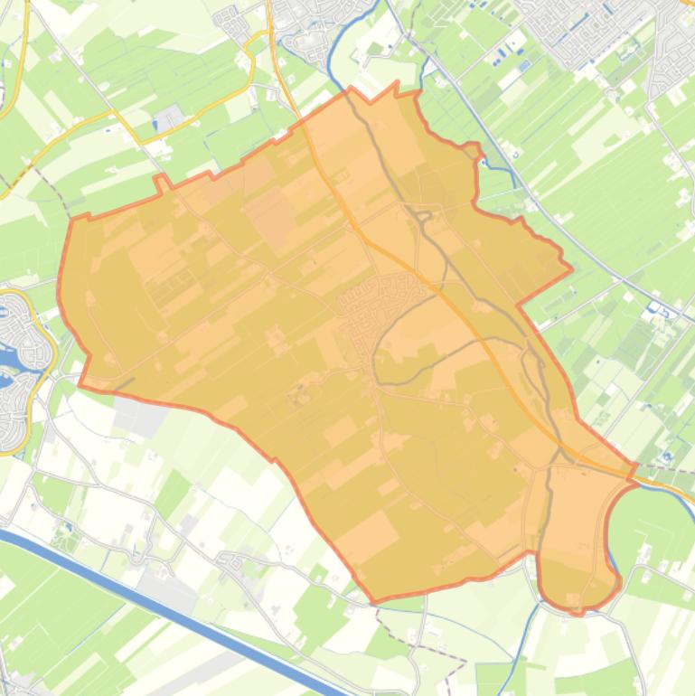 Kaart van de woonplaats Werkhoven.