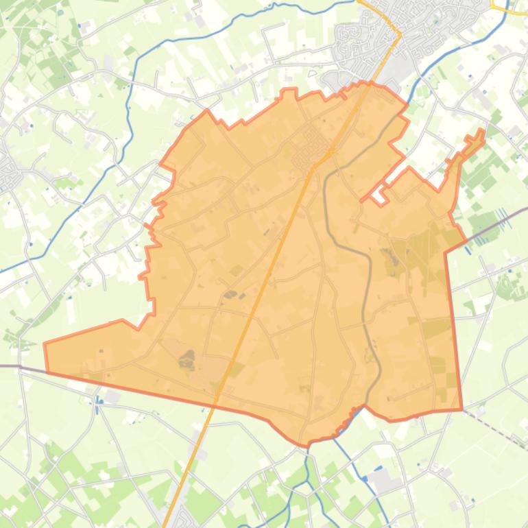 Kaart van de woonplaats Wernhout.