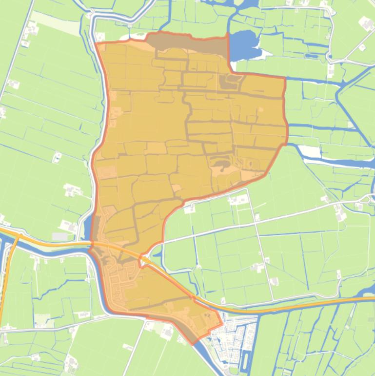 Kaart van de woonplaats West-Graftdijk.