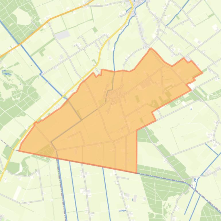 Kaart van de woonplaats Westerbeek.