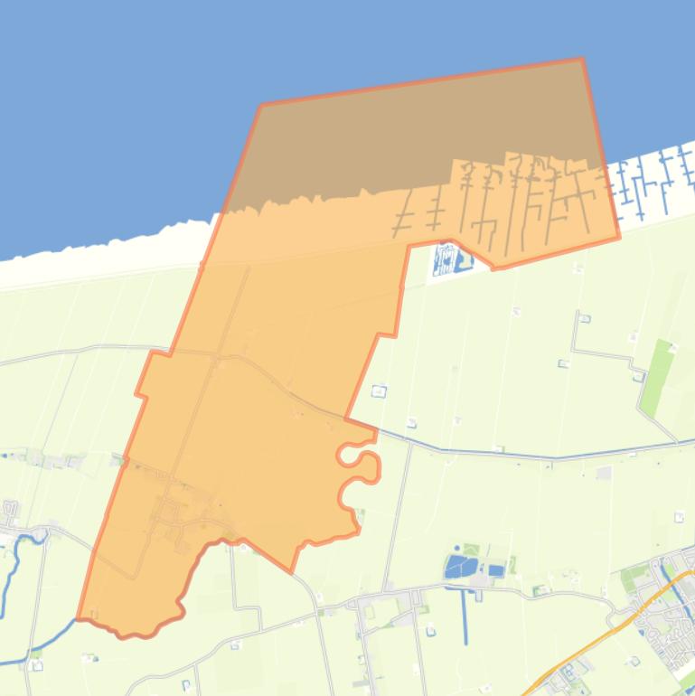 Kaart van de woonplaats Westernieland.